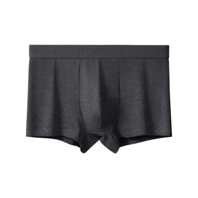 罗蒙男士内裤纯棉抗菌四角短裤高档品牌平角裤衩男款2024新款男式