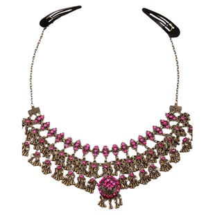 紫萱唐嫣同款头饰流苏额头链女异域风情发饰品手链额饰古风眉心坠