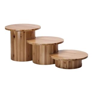 上谦松木托架组合糕点西饼蛋糕面包房烘焙展柜中岛柜陈列软装陈设