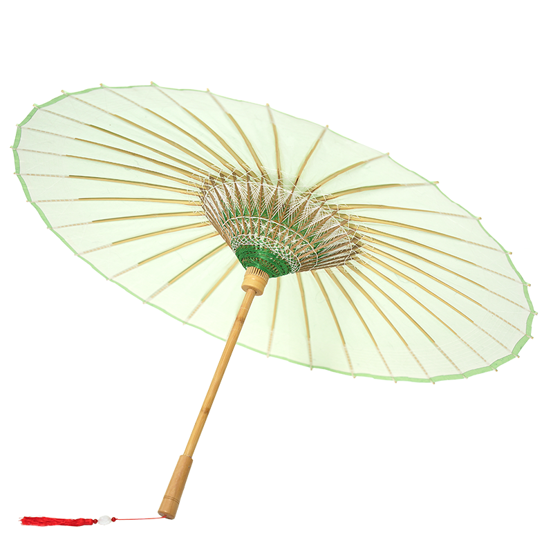 物新工坊古韵绿非遗手工油纸伞
