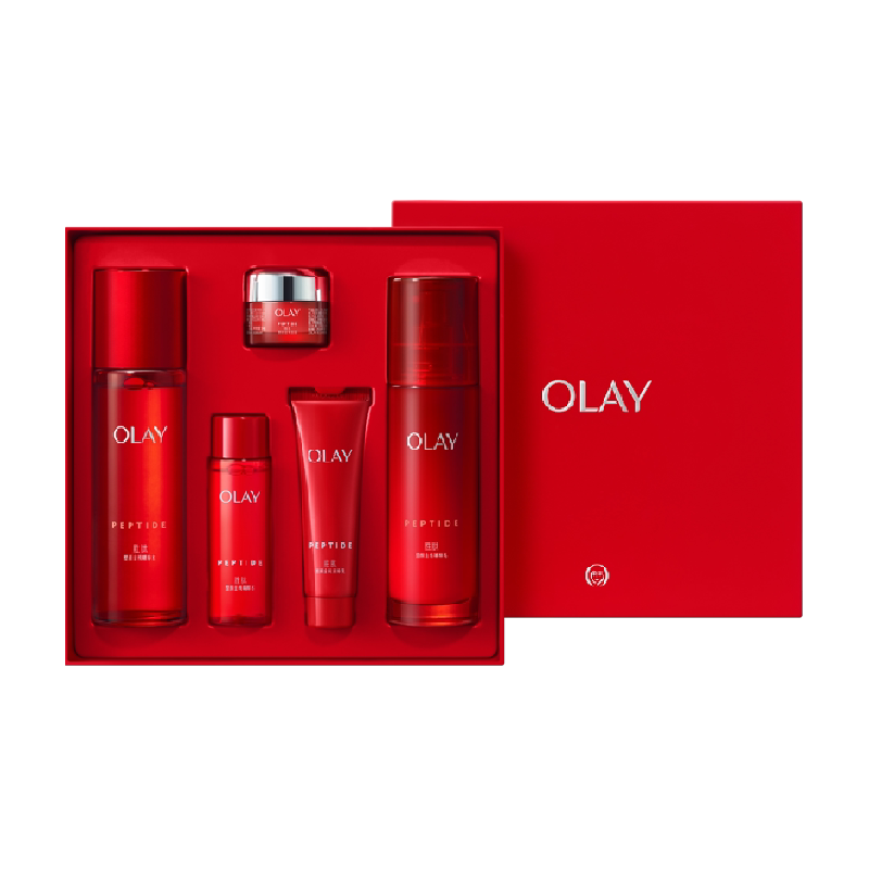 【礼物】OLAY玉兰油大红瓶水乳抗老提拉紧致面部护肤品套装 物红实拍商品图