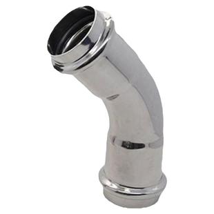 316不锈钢卡压式管件弯头45度等径弯头水管压接接头DN15薄壁45°