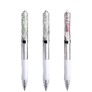 晨光黑科技st笔头按动中性笔k3558黑笔芯0.5mm秒速干签字水笔商务