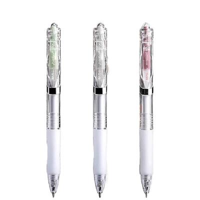 晨光黑科技st笔头按动中性笔k3558黑笔芯0.5mm秒速干签字水笔商务