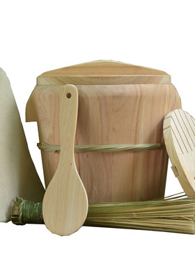 蒸饭木桶家用木蒸子甑米饭春芽树