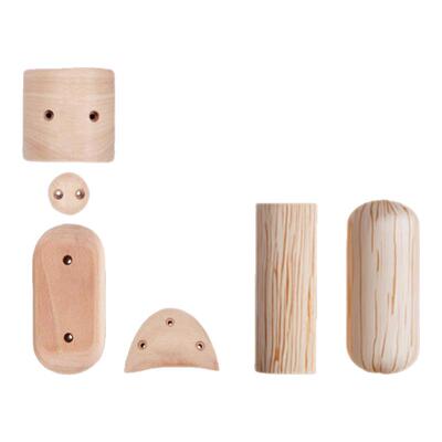 CLBMEYS室内攀岩墙岩点木制手指力量训练器