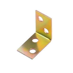 10只-彩色4孔小角码90度直角连接件角铁橱柜衣柜桌椅固定拐角支架