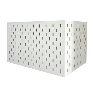 免打孔洞洞板定制置物架热水器遮挡罩L形U型三面厨房铁质燃气管道