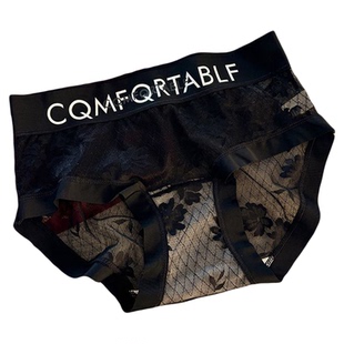 蕾丝内裤女性感高级感2026新款a类抗菌女士女生网纱冰丝三角短裤