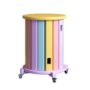 三梦多巴胺叠叠乐凳子家用可叠放餐桌组合凳堆叠餐凳备用圆凳椅子