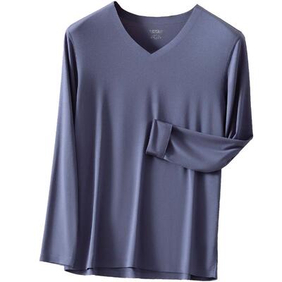 100S莫代尔保暖内衣无痕男上衣