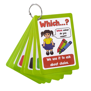 儿童英语疑问词使用方法闪卡片小达人点读儿童英文早教启蒙认知