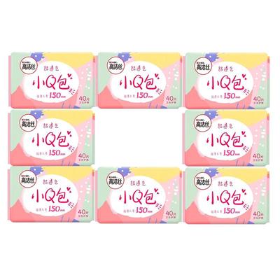 高洁丝小Q包150mm护垫卫生巾透气