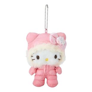 日本hellokitty正版滑雪服凯蒂猫kt猫公仔玩偶娃娃毛绒包挂件挂饰