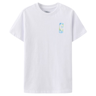 nbakids童装25年夏季新款短袖印花T恤舒适基础款上衣K252TS902P