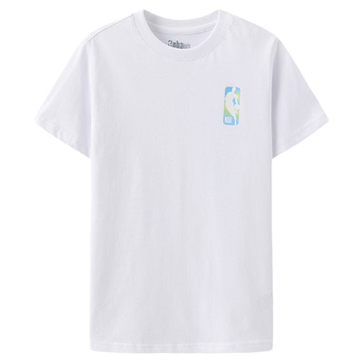 nbakids童装25年夏季新款短袖印花T恤舒适基础款上衣K252TS902P