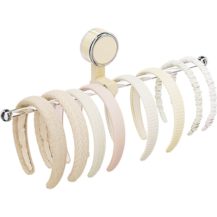 吸盘发箍收纳神器卫生间壁挂式双头挂杆头绳头箍发夹发圈收纳挂钩