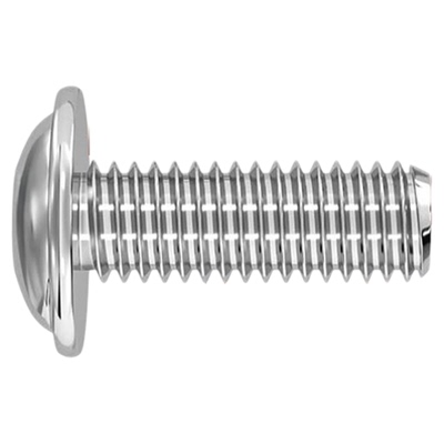 304不锈钢圆头带垫梅花螺丝