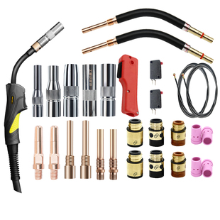 雄聚350A二保焊枪配件大全气保焊导电嘴弯管连接杆保护嘴送丝软管