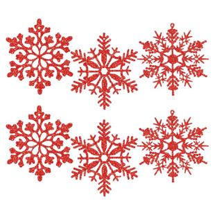 圣诞纸质雪花挂件 diy圣诞树挂饰圣诞节装饰品橱窗商场场景布置