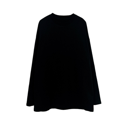 长袖T恤男女中性风圆领内衬打底