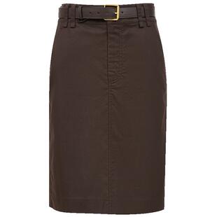 Vero Moda奥莱半身裙女春夏新款含棉莱赛尔高腰开衩中裙裙子流行