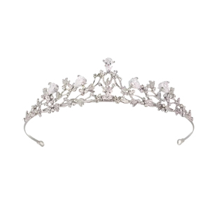 水晶公主皇冠头饰女神十八岁生日水钻王冠头箍高级感发箍新娘发饰