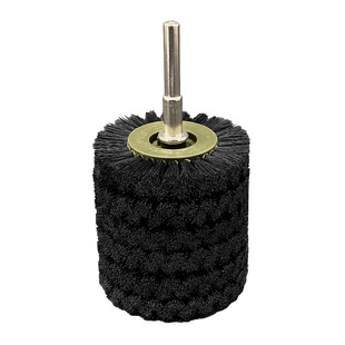 电动文玩刷头黑白马鬃刷片金刚核桃菩提快速上色包浆刷子机器刷盘