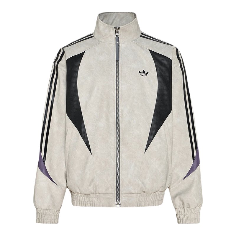 王鹤棣同款adidas阿迪达斯三叶草男子立领运动休闲夹克外套KX0814