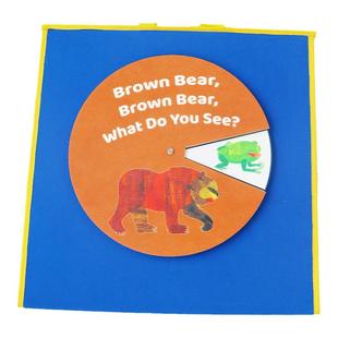 棕色的熊你在看什么Brown Bear what do you see毛毡转盘绘本教具