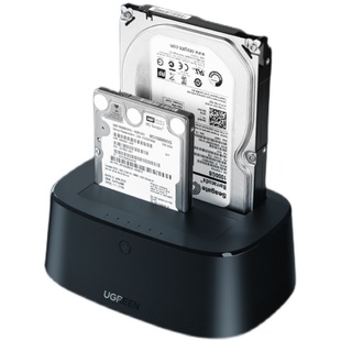 绿联硬盘盒底座3.5/2.5英寸机械ssd固态转sata外接usb3.0多双盘位