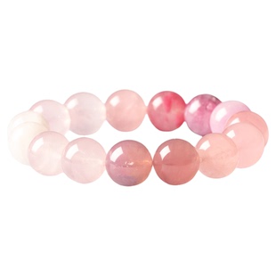 老街8号天然粉水晶手串火运升腾鸿运当天新中式饰品串珠