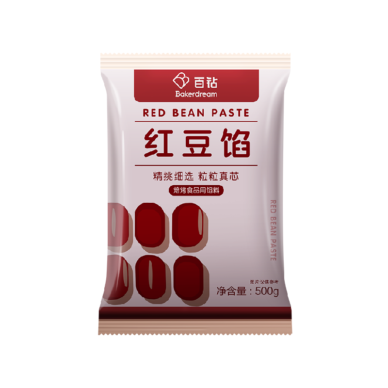 百钻红豆沙青团馅料青团面包月饼包子棕家用蛋黄酥烘焙原料