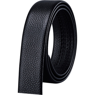 稻草人皮带男带身不带头真皮头层牛皮自动扣带身潮年轻人百搭男士