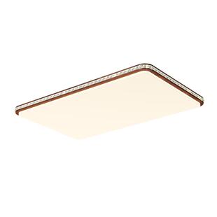 箭牌中古风客厅吸顶灯2026新款胡桃木色轻奢大厅灯卧室护眼吸顶灯