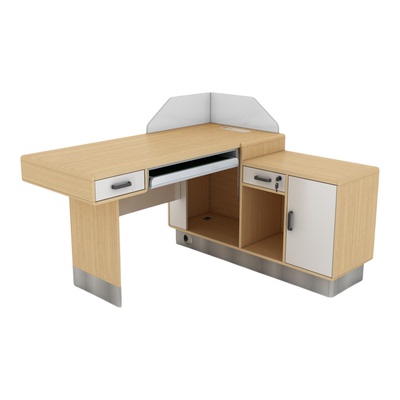 理邦木纹款医生看诊面诊桌办公桌