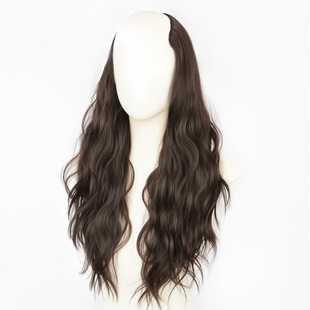 假发片一片式水波纹羊毛卷蓬松增发量发片仿真隐形无痕垫发接发片