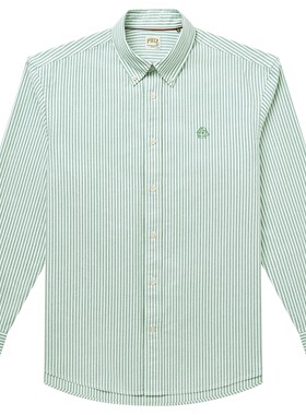 【春夏甄选】Hazzys哈吉斯男装春季纯棉长袖潮流条纹通勤衬衫上装