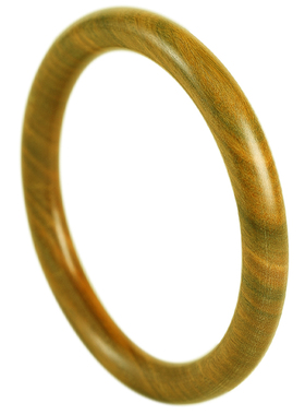 普陀山本命年天然绿檀手镯女