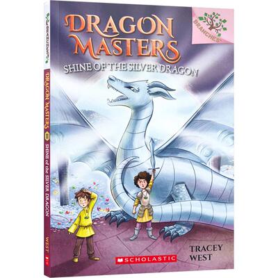 送音频英文原版Dragon Masters #11 Shine of the Silver Dragon  龙主#11银龙的光芒 平装大开  图画趣味阅读故事书  4-8岁阅读书