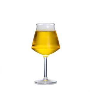 无铅水晶玻璃特酷啤酒杯比利时精酿酒吧酒杯郁金香高脚反口红酒杯