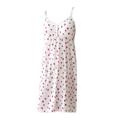 孕妇哺乳睡裙莫代尔连衣裙夏薄款