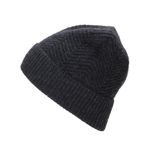 纯山羊绒帽子男款2025新款秋冬季款毛线帽子加厚防寒加厚针织冷帽