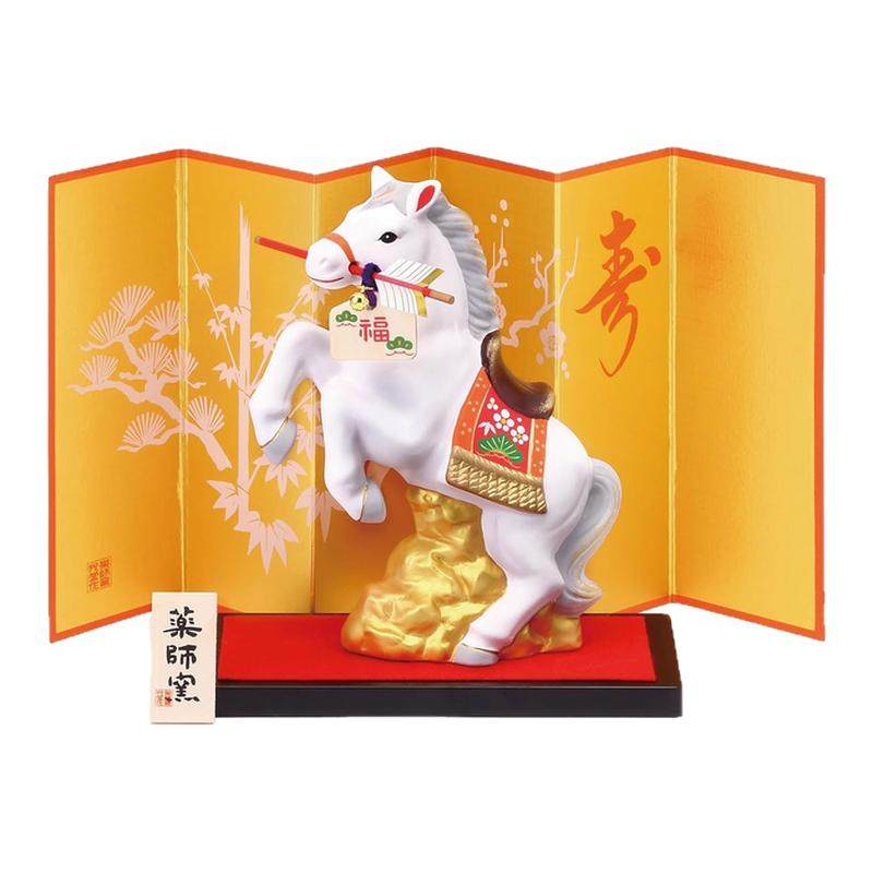 马年2026蛇年 生肖摆件日本药师窑 开运招财家居饰品新年日式礼物