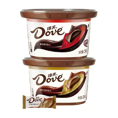 德芙牛奶浓黑巧克力234g×2碗