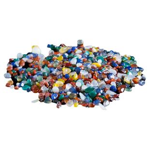 家用供奉用品天然七宝石供曼扎盘装宝瓶宝塔混搭玛瑙七彩宝石一斤