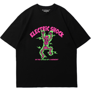 vibe嘻哈原宿街头潮酷chic小众设计感2026夏季新款短袖T恤内搭潮