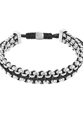 CalvinKlein反叛手链男双色编织