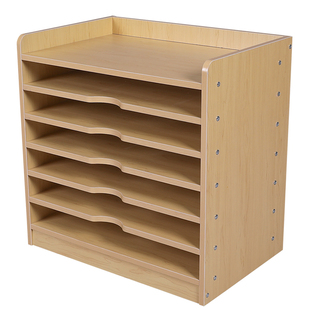 非实木幼儿园画纸柜4K开卡纸收纳架美术室彩色宣纸整张收纳柜绘画