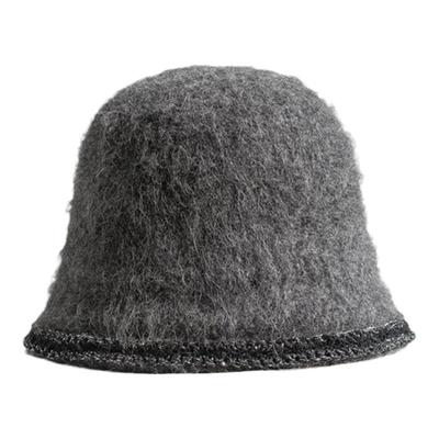 疯帽子兔毛渔夫帽逛街女秋冬季